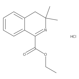 Ethyl 3,3-dimethyl-3,4-dihydroisoquinoline-1-carboxylate hydrochloride结构式