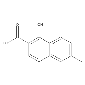 1-Hydroxy-6-methyl-2-naphthoic acid Structure