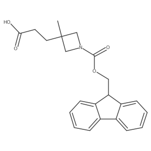 3-(1-{[(9H-fluoren-9-yl)methoxy]carbonyl}-3-methylazetidin-3-yl)propanoic acid Structure