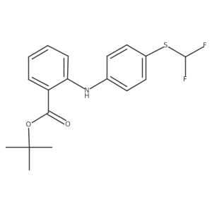 Tert-butyl 2-({4-[(difluoromethyl)sulfanyl]phenyl}amino)benzoate Structure