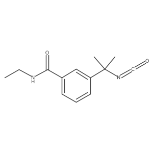 N-ethyl-3-(2-isocyanatopropan-2-yl)benzamide结构式