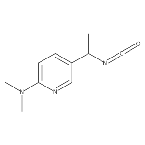5-(1-isocyanatoethyl)-N,N-dimethylpyridin-2-amine Structure