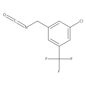1-Chloro-3-(isocyanatomethyl)-5-(trifluoromethyl)benzene结构式