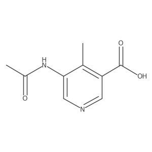5-Acetamido-4-methylpyridine-3-carboxylic acid结构式