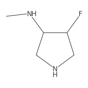 4-fluoro-N-methylpyrrolidin-3-amine结构式
