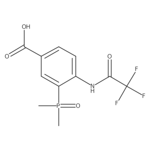 3-(Dimethylphosphoryl)-4-(2,2,2-trifluoroacetamido)benzoic acid Structure