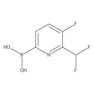 (6-(Difluoromethyl)-5-fluoropyridin-2-yl)boronic acid Structure
