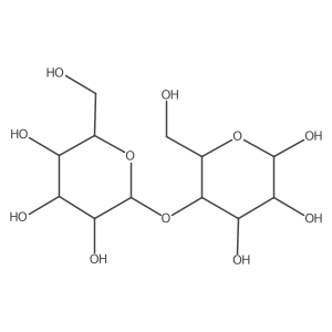 beta-D-glucosyl-(1->4)-D-mannopyranose结构式