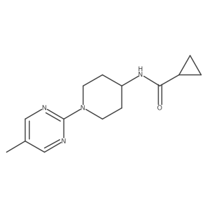 N-[1-(5-methylpyrimidin-2-yl)piperidin-4-yl]cyclopropanecarboxamide结构式