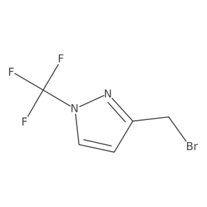 3-(bromomethyl)-1-(trifluoromethyl)-1H-pyrazole结构式