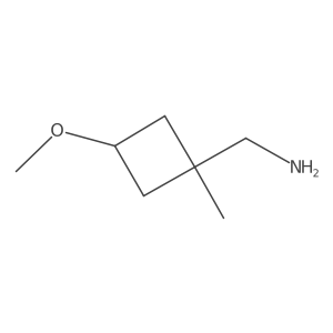 1-(3-Methoxy-1-methylcyclobutyl)methanamine结构式