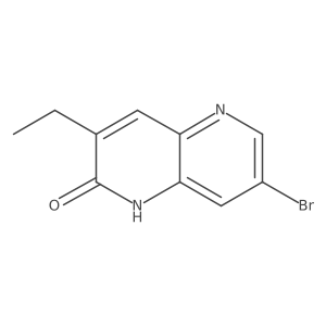7-Bromo-3-ethyl-1,5-naphthyridin-2(1H)-one结构式