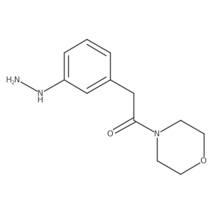 2-(3-Hydrazinophenyl)-1-morpholin-4-yl-ethanone结构式