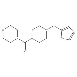 4-{1-[(1,3-Thiazol-5-yl)methyl]piperidine-4-carbonyl}morpholine结构式