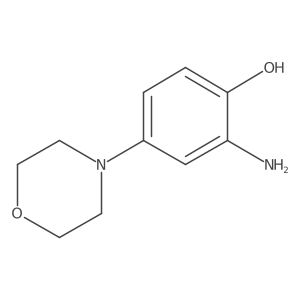 2-amino-4-(4-morpholinyl)Phenol结构式