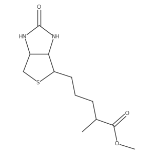 methyl 5-[(3aS,4S,6aR)-2-oxo-1,3,3a,4,6,6a-hexahydrothieno[3,4-d]imidazol-4-yl]-2-methylpentanoate结构式