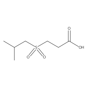 3-(2-Methylpropanesulfonyl)propanoic acid结构式