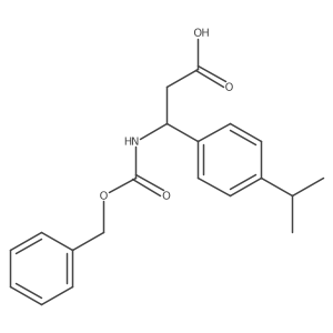 3-{[(Benzyloxy)carbonyl]amino}-3-[4-(propan-2-yl)phenyl]propanoic acid Structure