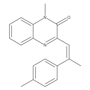 2(1h)-Quinoxalinone,1-methyl-3-[2-(4-methylphenyl)-1-propenyl]-结构式