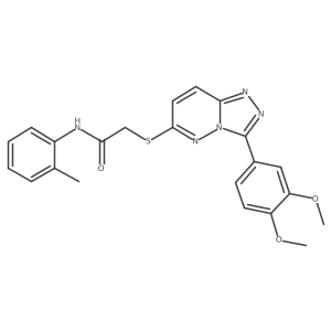 2-((3-(3,4-dimethoxyphenyl)-[1,2,4]triazolo[4,3-b]pyridazin-6-yl)thio)-N-(o-tolyl)acetamide Structure