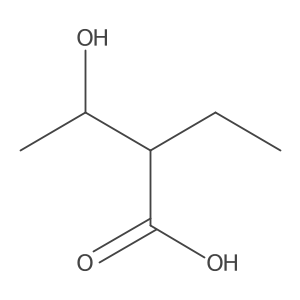 2-Ethyl-3-hydroxybutanoic acid结构式