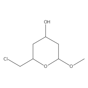 (2S,4R)-2-(Chloromethyl)-6-methoxytetrahydro-2H-pyran-4-ol Structure