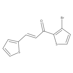 (2E)-1-(3-Bromo-2-thienyl)-3-(2-thienyl)-2-propen-1-one结构式