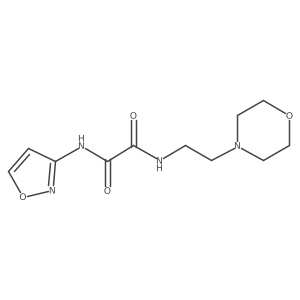 N1-(isoxazol-3-yl)-N2-(2-morpholinoethyl)oxalamide结构式