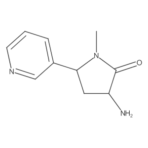3-Amino-1-methyl-5-(pyridin-3-yl)pyrrolidin-2-one Structure