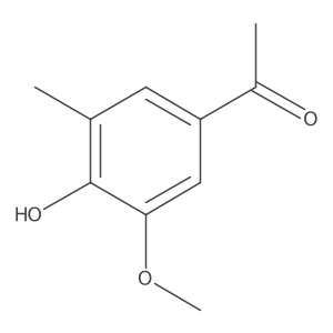 1-(4-Hydroxy-3-methoxy-5-methylphenyl)ethanone结构式