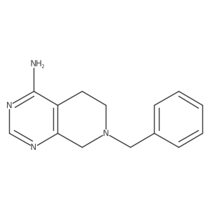 7-Benzyl-5,6,7,8-tetrahydropyrido[3,4-d]pyrimidin-4-amine结构式
