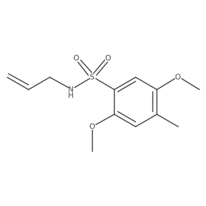 [(2,5-Dimethoxy-4-methylphenyl)sulfonyl]prop-2-enylamine结构式
