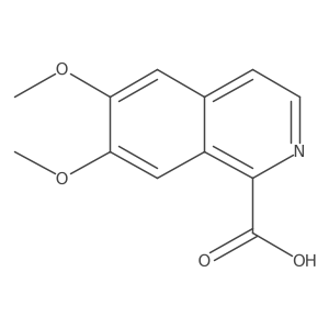 6,7-Dimethoxyisoquinoline-1-carboxylic acid结构式