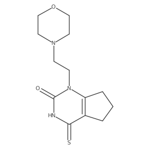 1-(2-morpholinoethyl)-4-thioxo-3,4,6,7-tetrahydro-1H-cyclopenta[d]pyrimidin-2(5H)-one Structure