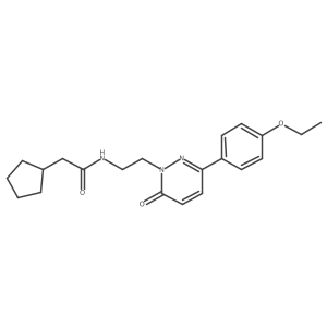 2-cyclopentyl-N-(2-(3-(4-ethoxyphenyl)-6-oxopyridazin-1(6H)-yl)ethyl)acetamide结构式