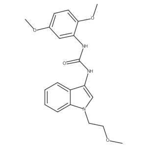 1-(2,5-dimethoxyphenyl)-3-(1-(2-methoxyethyl)-1H-indol-3-yl)urea结构式
