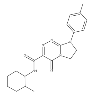 N-(2-methylcyclohexyl)-4-oxo-8-(p-tolyl)-4,6,7,8-tetrahydroimidazo[2,1-c][1,2,4]triazine-3-carboxamide结构式