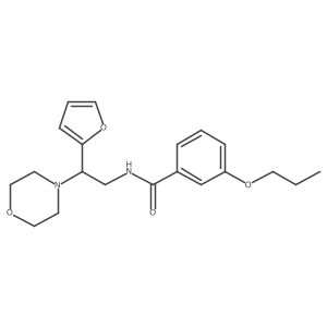 N-[2-(furan-2-yl)-2-(morpholin-4-yl)ethyl]-3-propoxybenzamide结构式