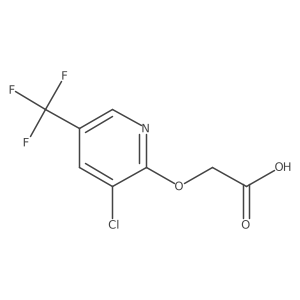 (3-Chloro-5-(trifluoromethyl)pyridin-2-yloxy)acetic acid结构式