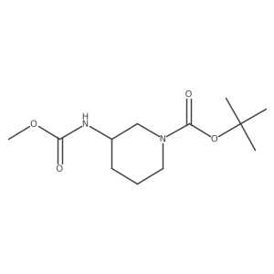 Tert-butyl 3-(methoxycarbonylamino)piperidine-1-carboxylate Structure