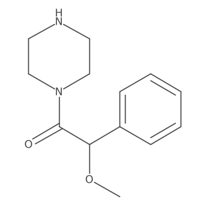 Ethanone, 2-methoxy-2-phenyl-1-(1-piperazinyl)- Structure