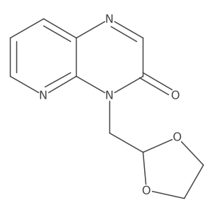 4-(1,3-dioxolan-2-ylmethyl)pyrido(2,3-b)pyrazin-3(4H)-one Structure