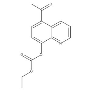 Carbonic acid, 5-acetyl-8-quinolyl ethyl ester Structure