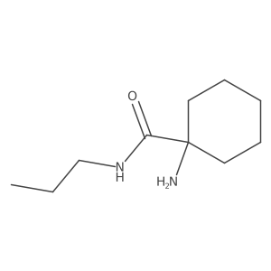 1-amino-N-propylcyclohexane-1-carboxamide结构式