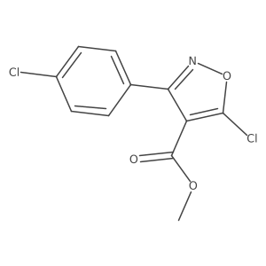 Methyl 5-chloro-3-(4-chlorophenyl)isoxazole-4-carboxylate Structure