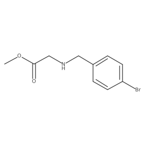 Methyl 2-{[(4-bromophenyl)methyl]amino}acetate Structure