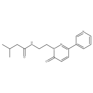 3-methyl-N-(2-(6-oxo-3-(pyridin-3-yl)pyridazin-1(6H)-yl)ethyl)butanamide Structure