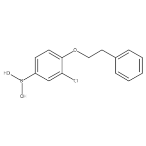 (3-Chloro-4-phenethoxyphenyl)boronic acid Structure
