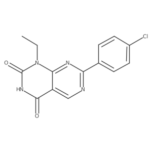 7-(4-Chlorophenyl)-1-ethylpyrimido[4,5-d]pyrimidine-2,4(1H,3H)-dione Structure