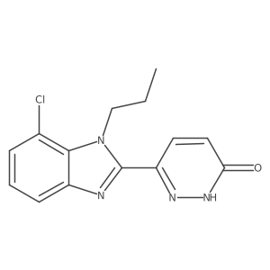 6-(7-chloro-1-propyl-1H-benzoimidazol-2-yl)-pyridazin-3-ol结构式